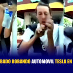 Auto Tesla graba ladron en cali