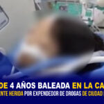 niña de 4 años baleada
